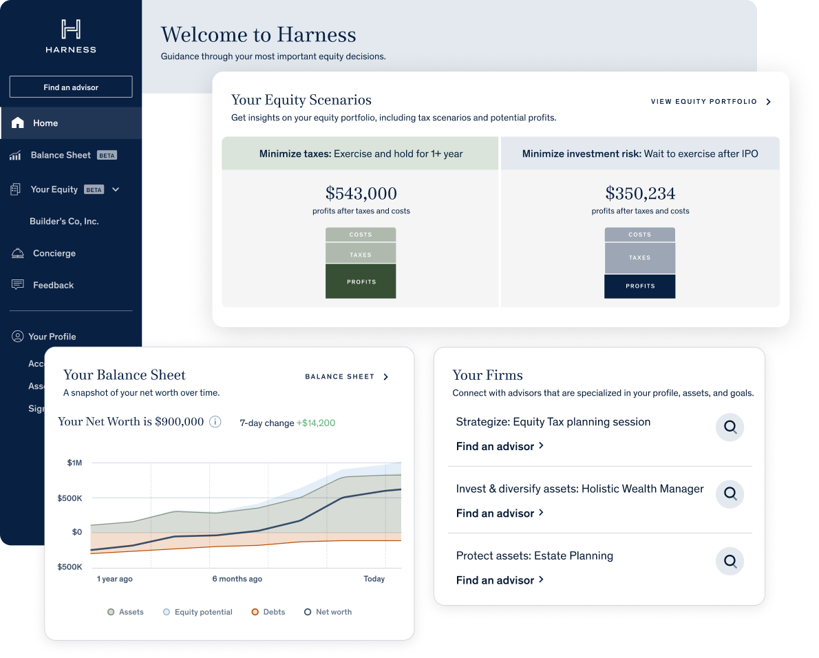 Equity tax advisor tools