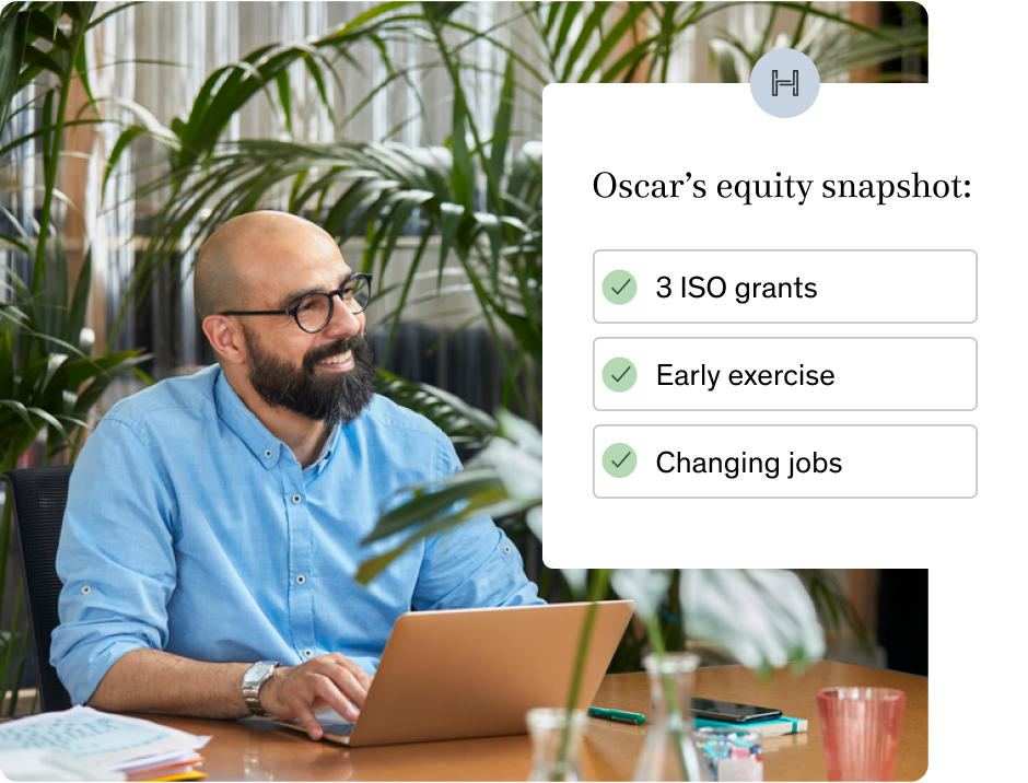 early employee tax planning with ISO grants, early exercise, and changing job