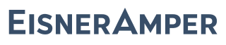 dark blue EisnerAmper logo with a transparent background