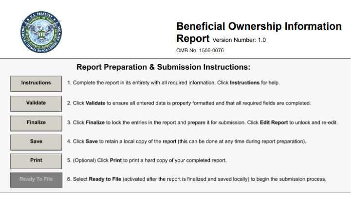 How to fill out a BOI Report - Step 2