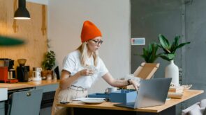 a woman running a small business