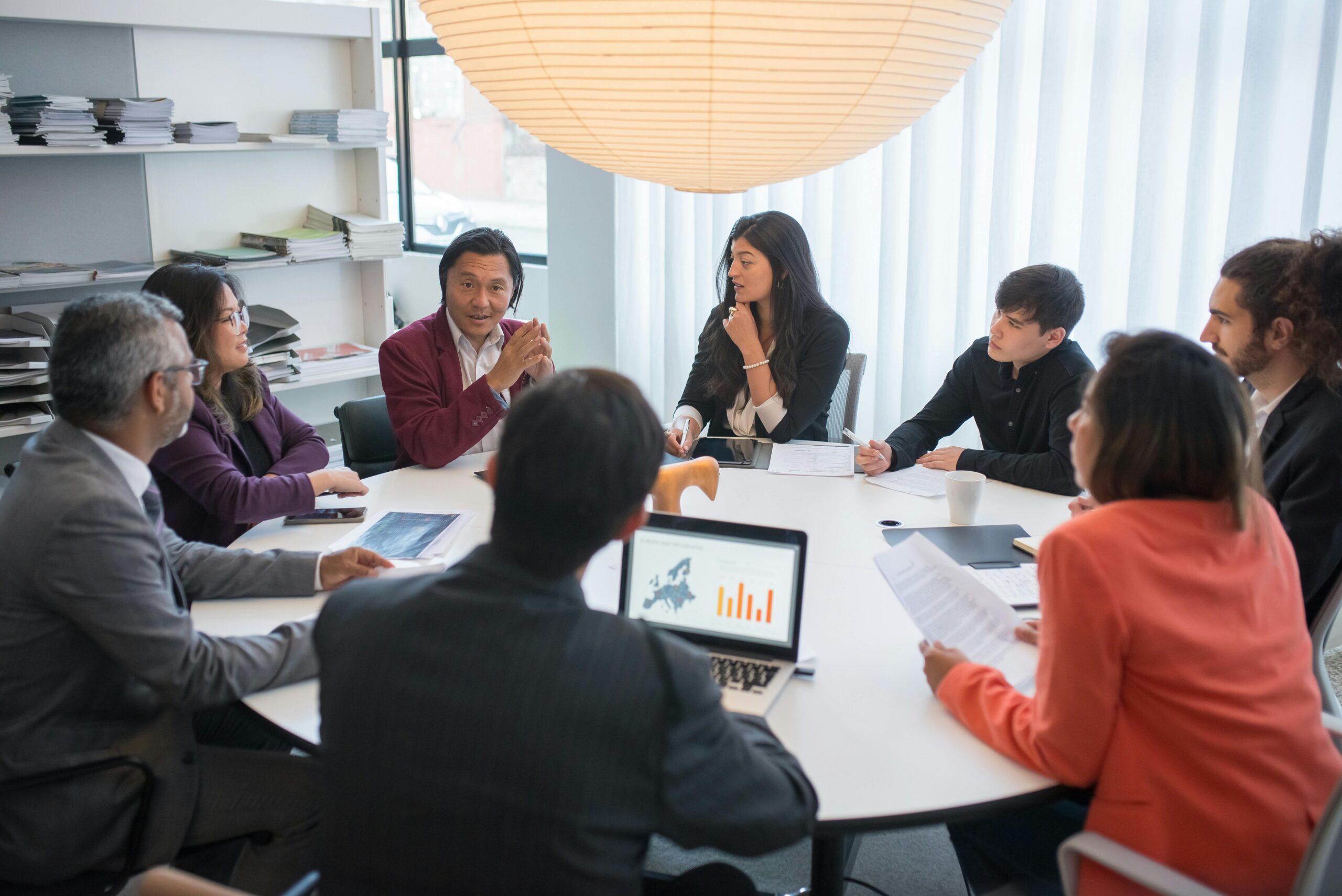 A roundtable meeting