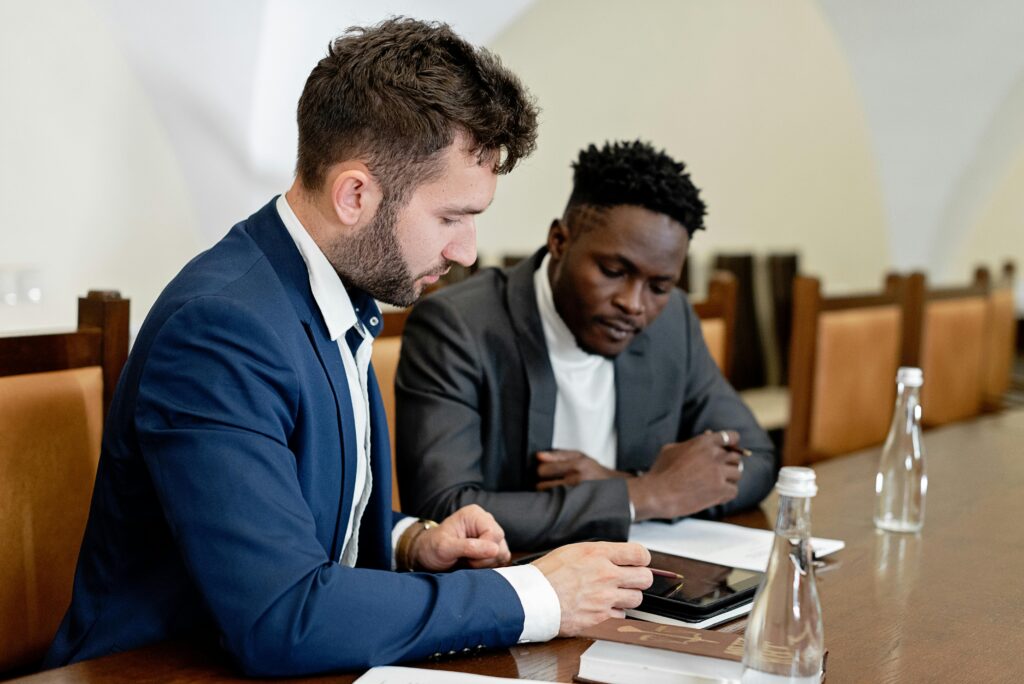 A financial meeting