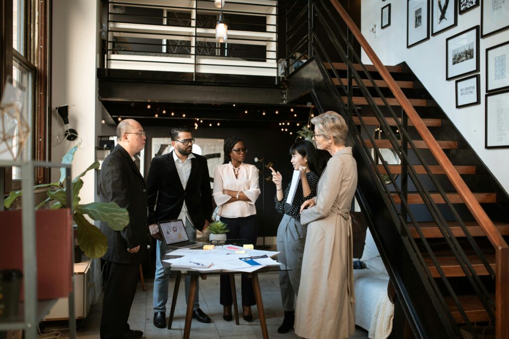 A group of startup executives