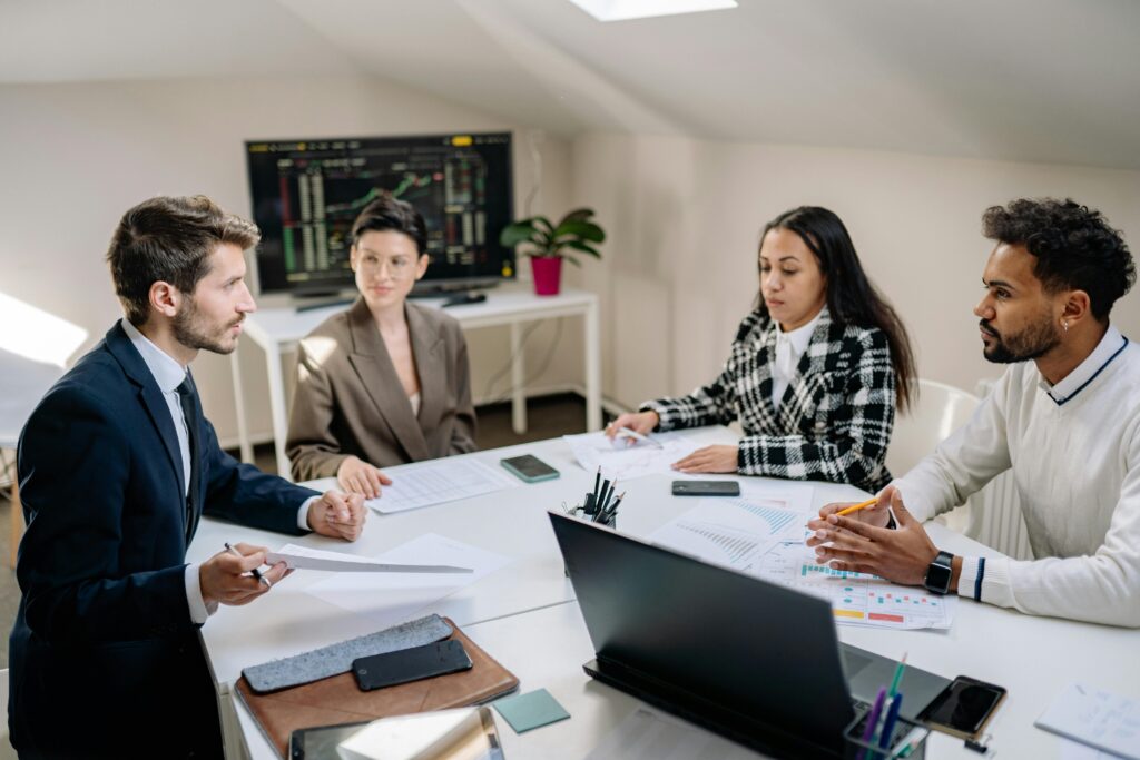A financial meeting